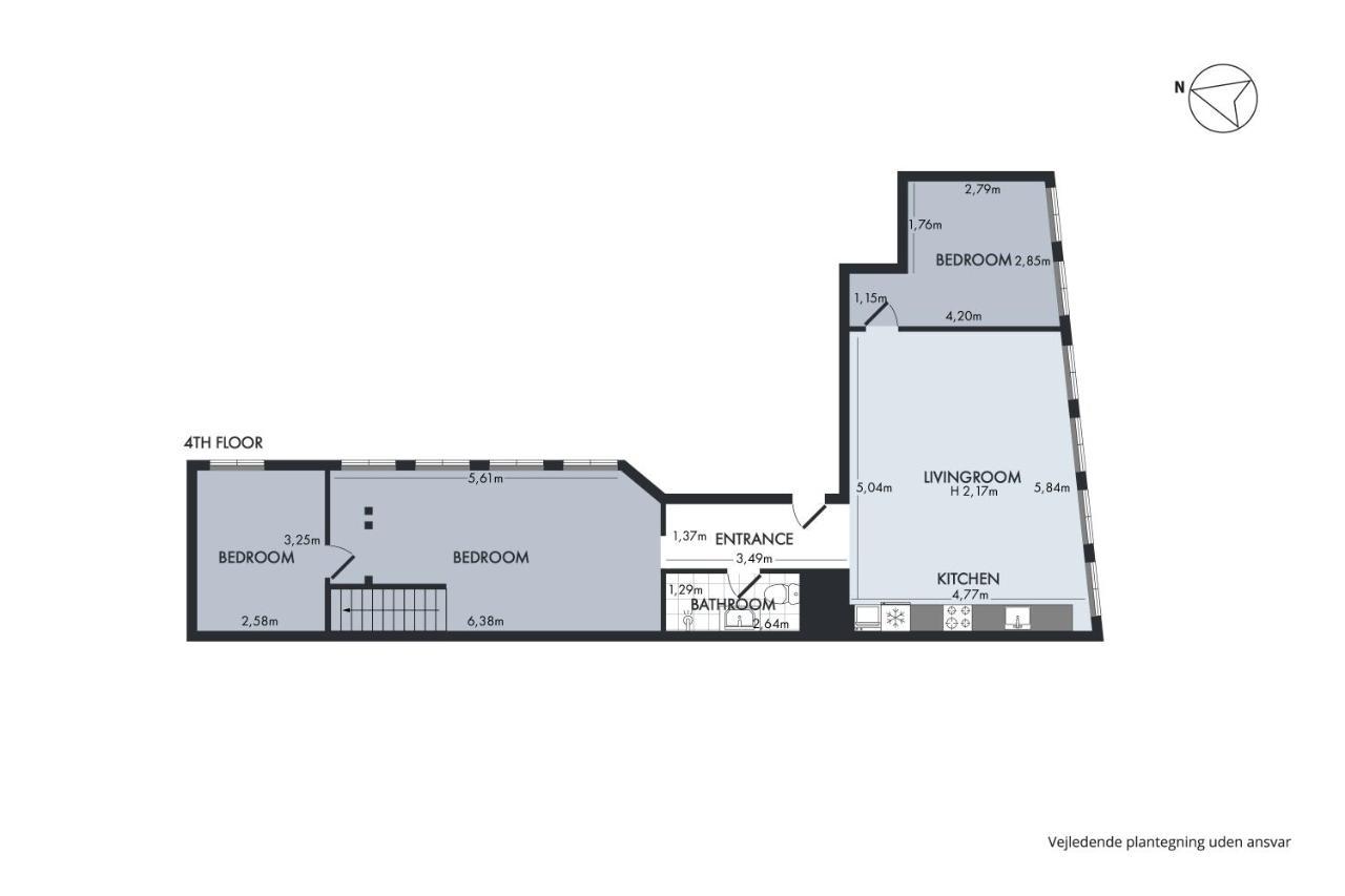 Sanders Regent - Smart Two-Bedroom Apartment Near Central Square 코펜하겐 외부 사진